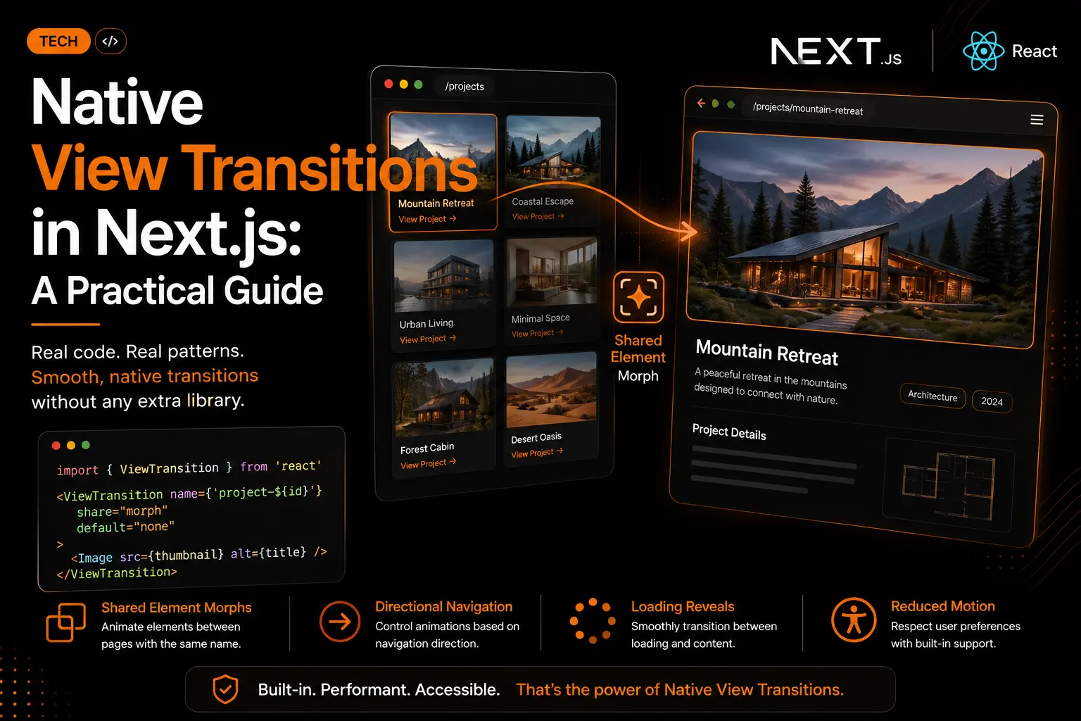 Native View Transitions in Next.js: A Practical Guide