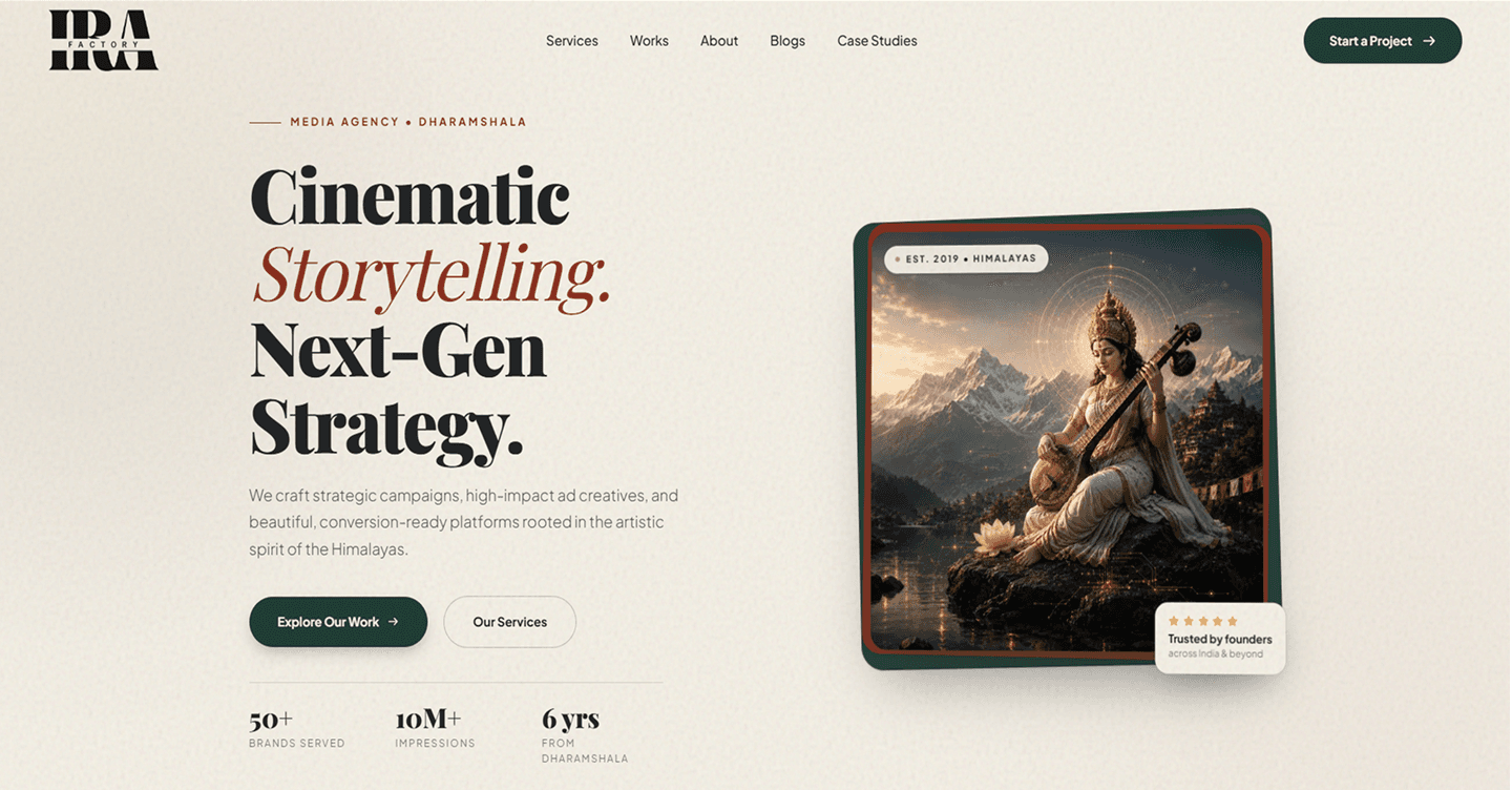 IRA Factory Media Agency — MEDIA & DIGITAL AGENCY built by Snigdha Chandra Paik